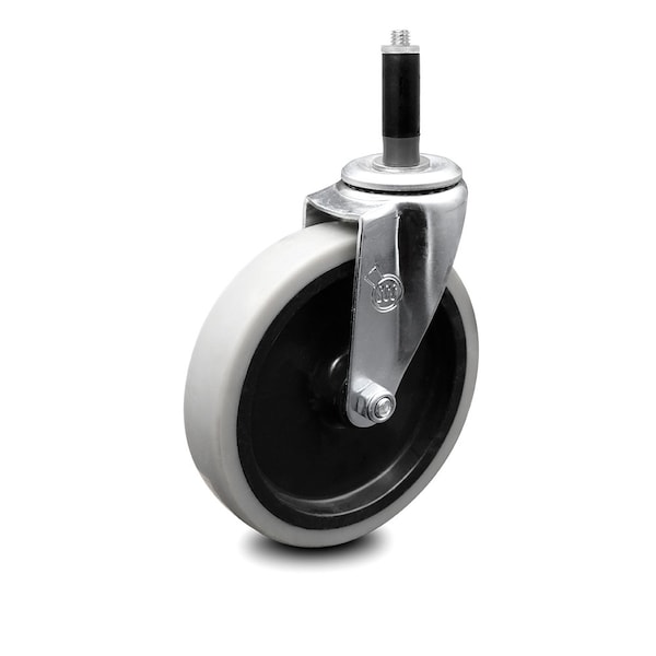 5 Inch Thermoplastic Rubber Wheel 7/8 Inch Expanding Stem Caster SCC